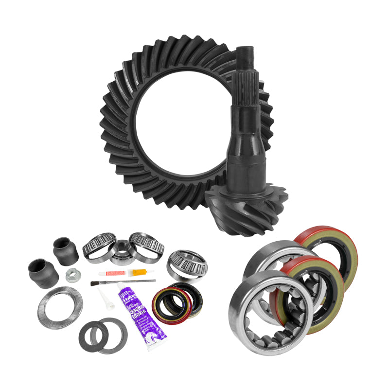 Yukon Gear & Axle YGK2088 9.75in for Ford 3.55 Rear Ring & Pinion Install Kit 2.53in OD Axle Bearings and Seal