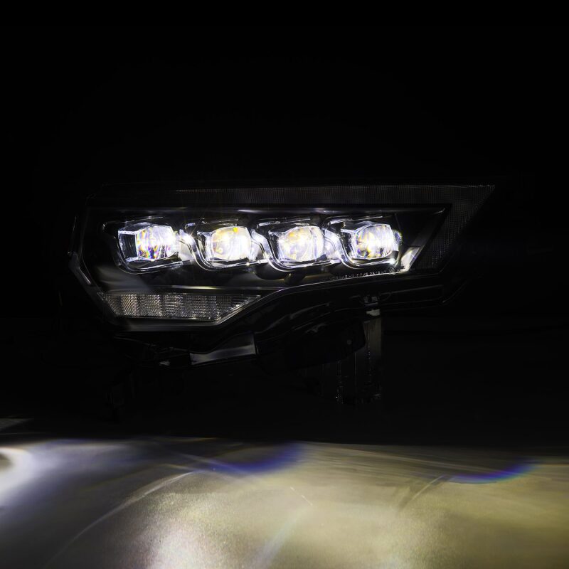 AlphaRex 880808 14-22 Toyota 4Runner (2021 Req. Converter) NOVA LED Projector Headlights Black w/Activation Light & Sequential Signal + Switchback DRL