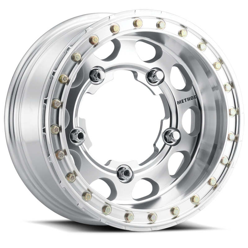 Method MR103 Beadlock 15x8 -24mm Offset 5x5.5 108mm CB Raw Machined Race Drilled with BH-H24100 Wheel