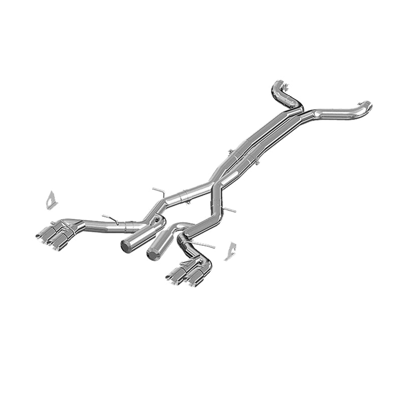 MBRP Camaro V8 6spd 3in Alum Race Dual Cat Back with 4.5in Quad Dual-Wall