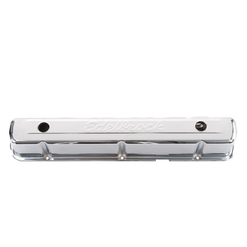 Edelbrock 4477 Valve Cover Signature Series Chevrolet 1962-2001 194-292 CI Inline 6 Chrome
