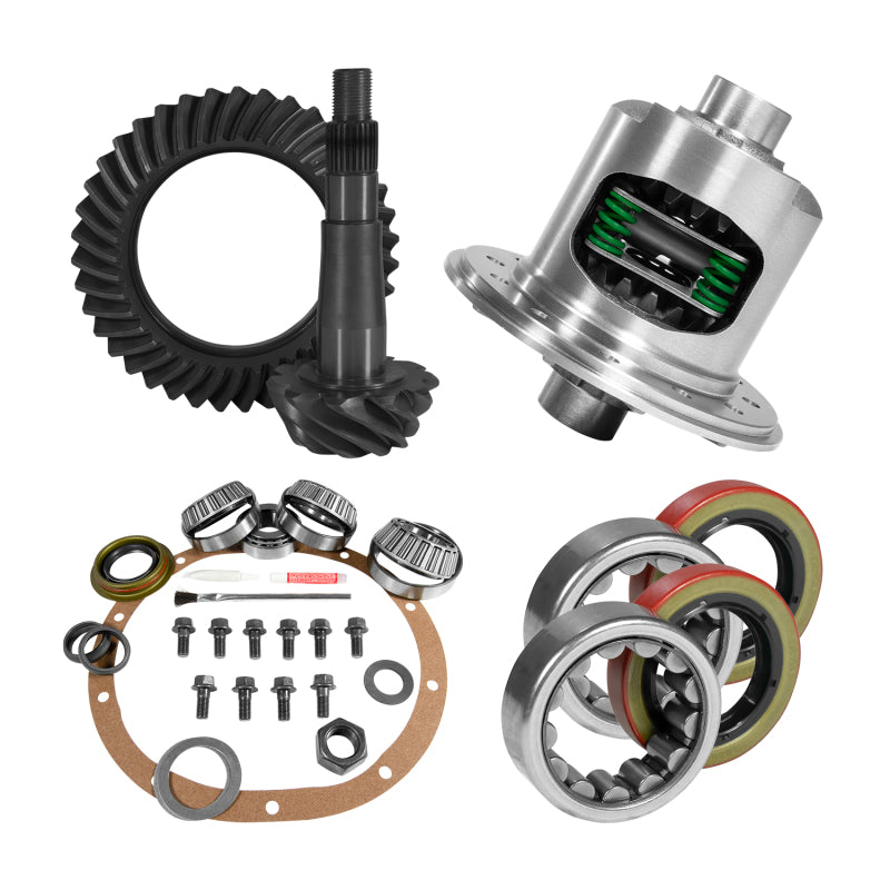 Yukon Gear & Axle YGK2198 8.25in CHY 4.88 Rear Ring & Pinion Install Kit Positraction 1.618in ID Axle Bearings