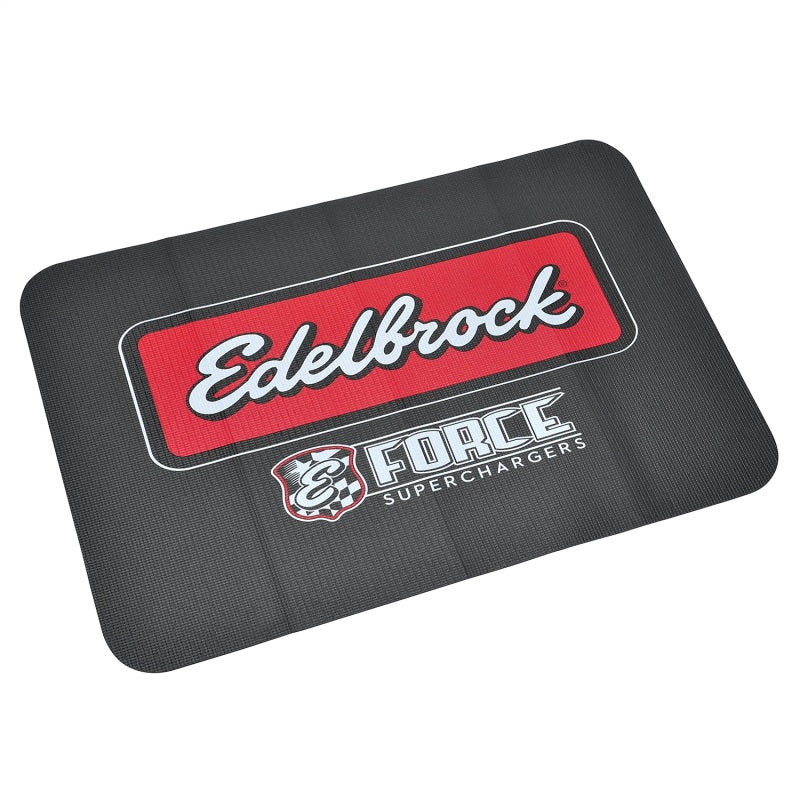 Edelbrock 2324 Fender Cover PVC Foam Non-Slip 34 x 22 in with Logo