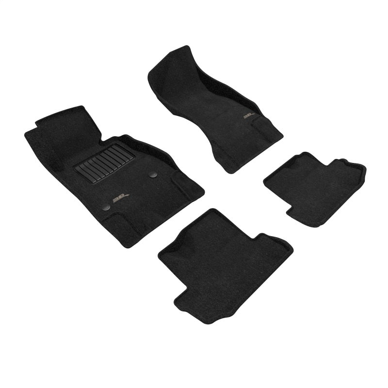 3D MAXpider Elegant Front & Rear Floor Mats for 2016-2022 Chevrolet Camaro