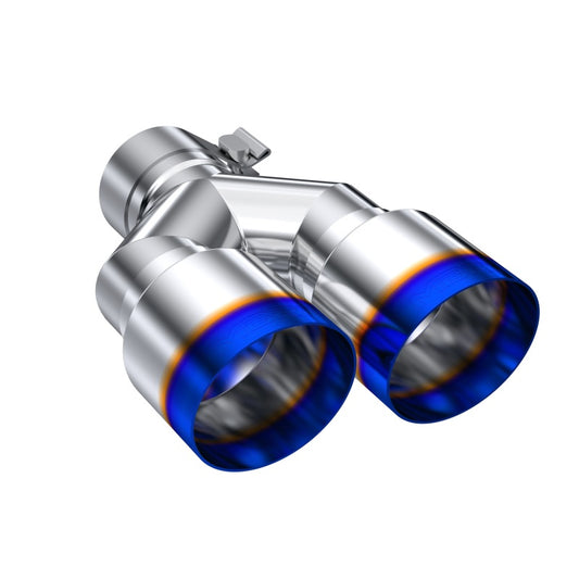 MBRP Burnt End Tip 2.5 ID, Dual 3.5 OD Out, 9.5 length, Single-Wall T304