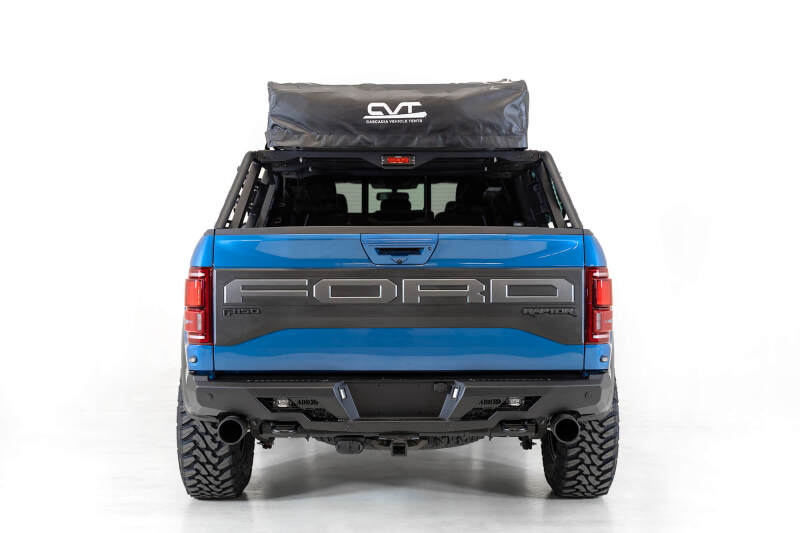 Addictive Desert Designs for 2015+ Ford F-150 Overlander Chase Rack w/ 3rd Brake Light - Hammer Black