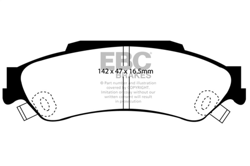 EBC 98-05 Chevrolet Blazer 4.3 2WD Greenstuff Rear Brake Pads DP61602