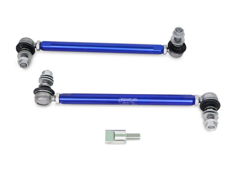 SuperPro Front Sway Bar Link Kit - Heavy Duty Adjustable