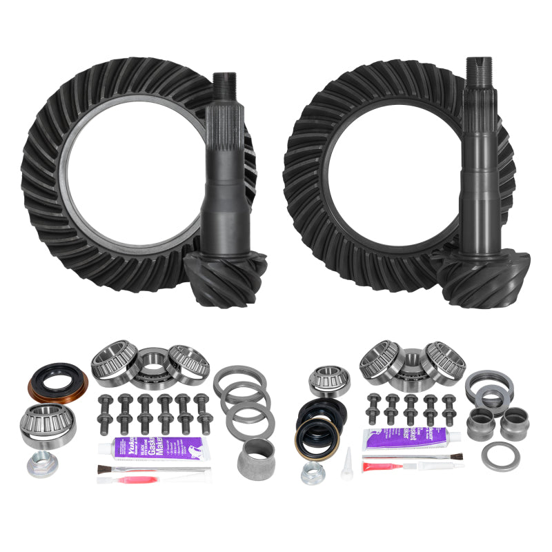 Yukon Gear & Axle YGKT003-529 Ring & Pinion Gear Kit Front & Rear for Toyota 8.75/8IFS Diff (A/T with E-Locker) 5.29 Ratio