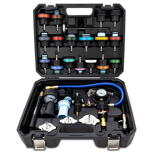 Mishimoto Cooling System Pressure Tester / Vacuum Purge Kit - 28pc - #MMTL-CPT-28