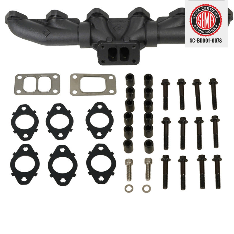BD Diesel 98.5-02 Dodge 5.9L 24-Valve Cummins Pulse Exhaust Manifold Kit 1046047