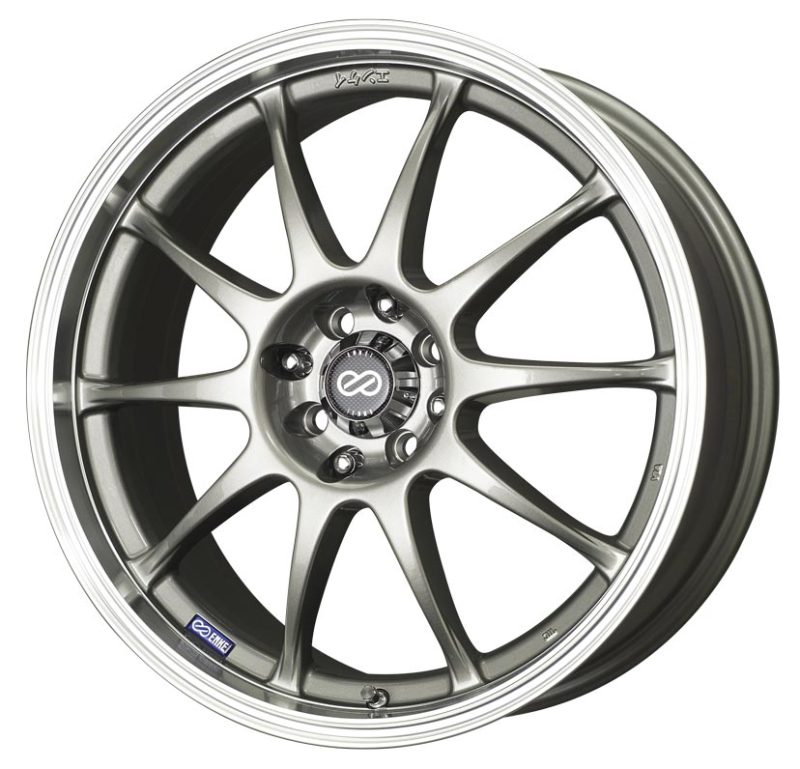 Enkei J10 16x7 4x100/108 42mm Offset 72.62mm Bore Dia Silver with Machined Lip Wheel
