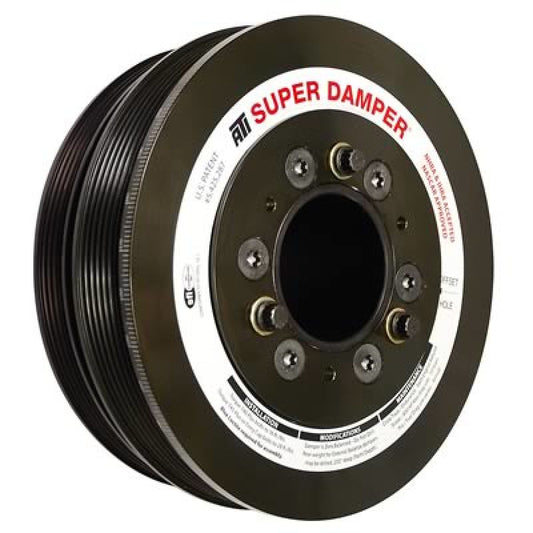 ATI Performance Products 917286 Super Damper Harmonic Balancer 7.425 in Steel 6/4 Groove for 2003-2015 Chevrolet Camaro LS3 / SSR / Trailblazer SS