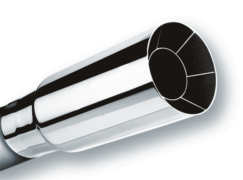 Borla 20102 Universal Polished Tip Single Round Intercooled (inlet 2in. Outlet 2 1/2in) - #20102