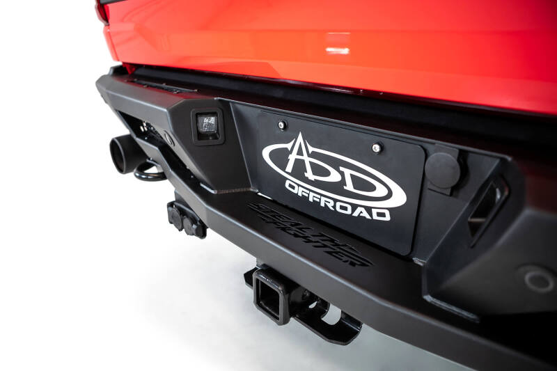 Addictive Desert Designs for 2022+ Ford Raptor Stealth Fighter R Bumper w/2 Cube Lights Hammer Black