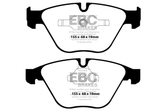 EBC 11+ BMW Z4 3.0 Twin Turbo iS (E89) Redstuff Front Brake Pads DP32006C