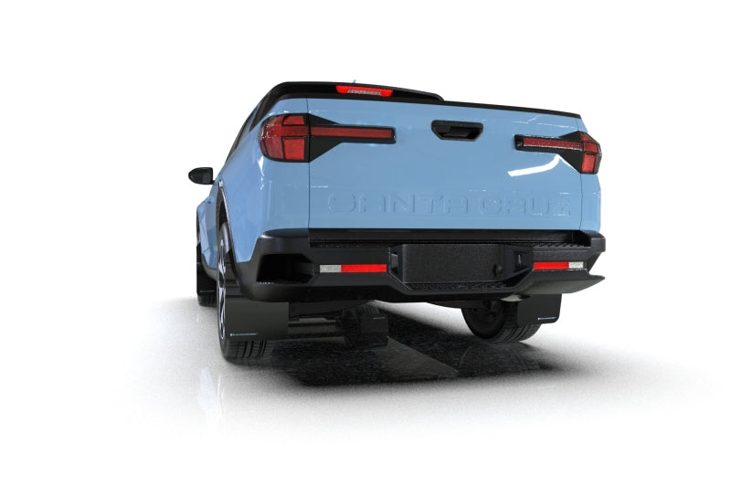 Rally Armor UR Mud Flaps - 2022-2026 Hyundai Santa Cruz - Black/Grey Logo - #MF78-UR-BLK-GRY