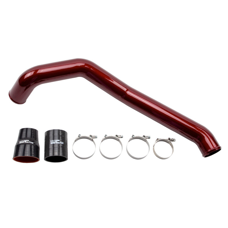 Wehrli Custom Fabrication WCF100352-GB Driver Side 3in Intercooler Pipe Gloss Black for 2004.5-2010 Chevrolet Silverado / GMC Sierra 2500 HD / 3500 HD Duramax
