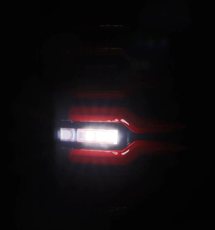 AlphaRex 620000 07-14 Chevrolet Silverado 1500/2500 HD/3500 HD Luxx-Series LED Tail Lights Black/Red