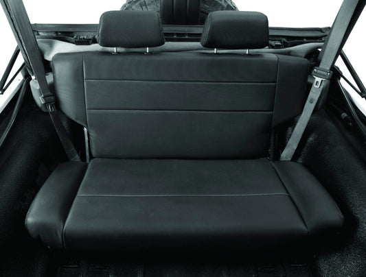 Bestop N-Tumble Seat - 55-83 Jeep Cj5 Fold (All Vinyl Black Crush)