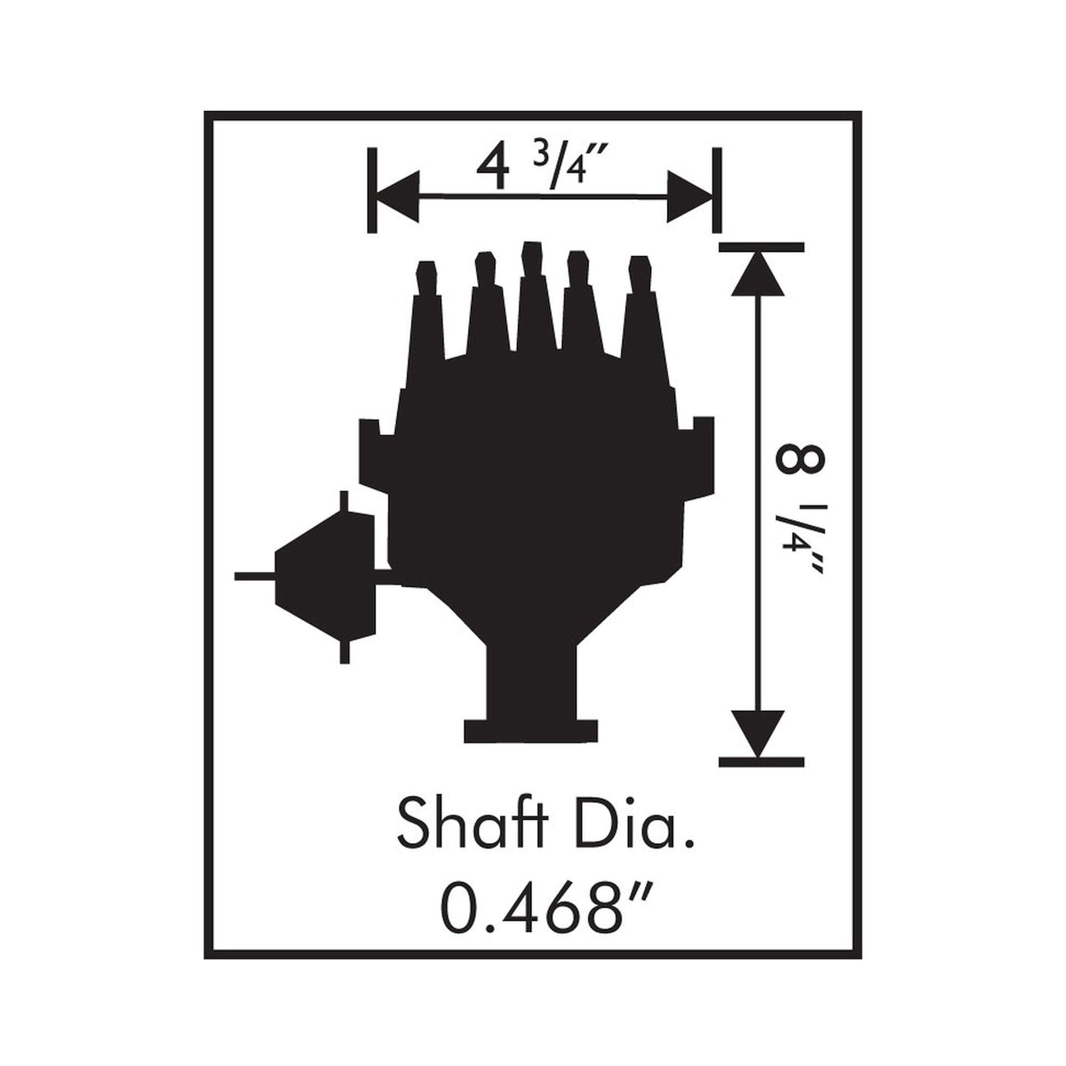 MSD 83521 for Ford 289/302 Ready-To-Run Distributor, Steel Gear
