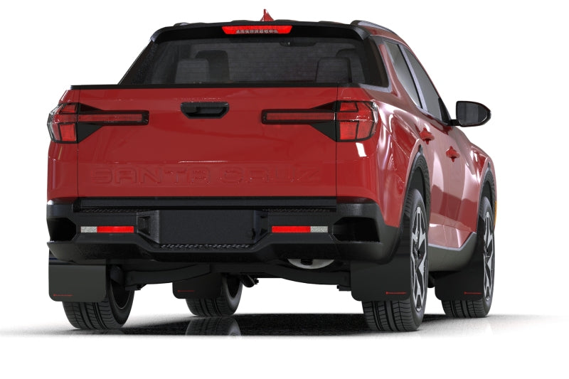 Rally Armor UR Mud Flaps - 2022-2026 Hyundai Santa Cruz - Black/Grey Logo - #MF78-UR-BLK-GRY