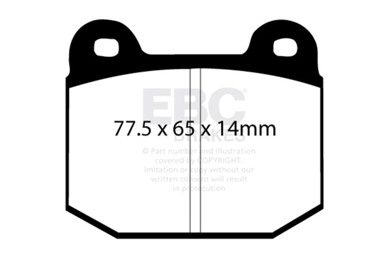 EBC 08+ Lotus 2-Eleven 1.8 Supercharged Yellowstuff Front Brake Pads DP4197/2R