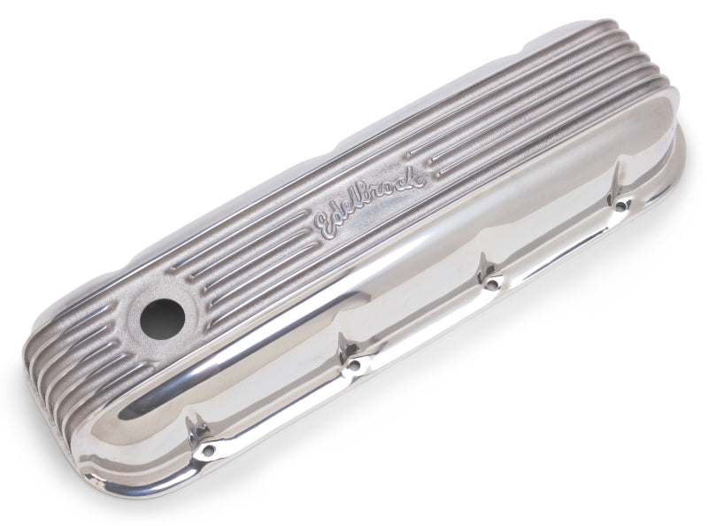 Edelbrock 4185 Valve Cover Classic Series Chevrolet 1965 and Later 396-502 V8 Polished