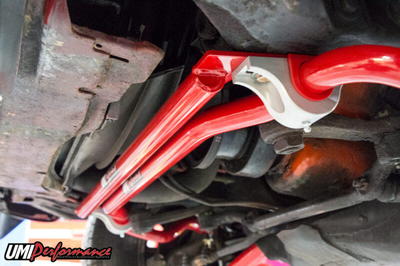 UMI Performance 2654-R Front Frame Brace Red for 1970-1974 F-Body