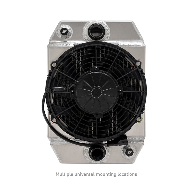 Mishimoto Universal Drag Race Performance Aluminum Radiator - Natural - #MMRAD-UNI-DRGN