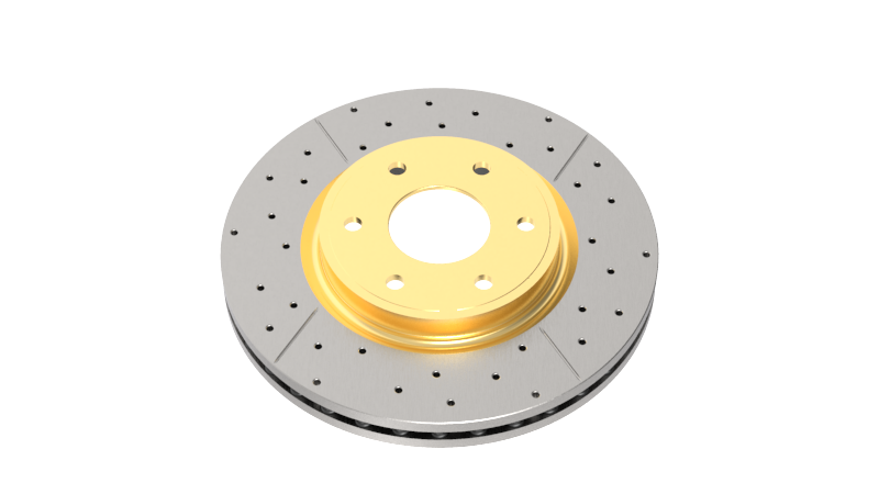 DBA 00-06 Mitsubishi Montero Rear Street Series Drilled & Slotted Rotor