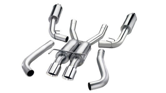 Corsa 14-19 GMC Sierra/Chevy Silv 1500 Crew Cab/Short Bed 5.3L V8 Black Sport Single Side CB Exhaust