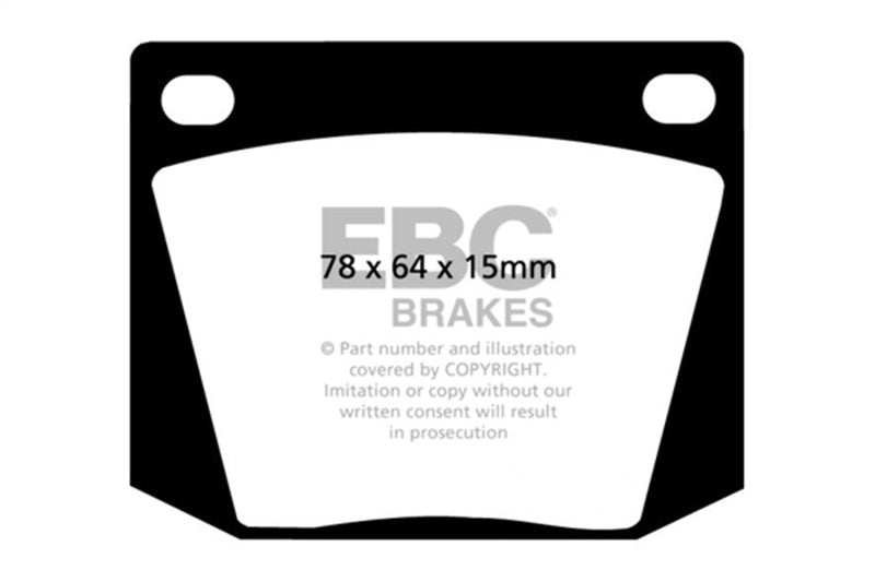 EBC 63-69 Ac Cobra 4.7 Greenstuff Front Brake Pads DP2169