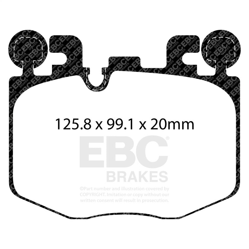 EBC 2022+ Toyota GR Supra 3.0T / 2022+ BMW M240 Coupe Yellowstuff Front Brake Pads DP42522R