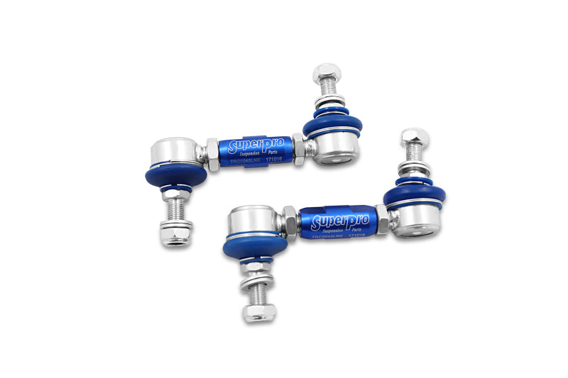 SuperPro Heavy Duty Adjustable Sway Bar Link Kit (100mm-120mm Length, 10mm Studs)
