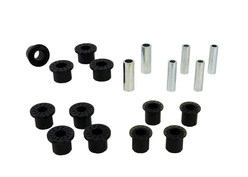 Whiteline W73816 Spring Eye Front/Rear and Shackle Bushing for 1999-2004 Ford F-250 Super Duty, 1999-2004 Ford F-350 Super Duty, 2000-2004 Ford Excursion and More