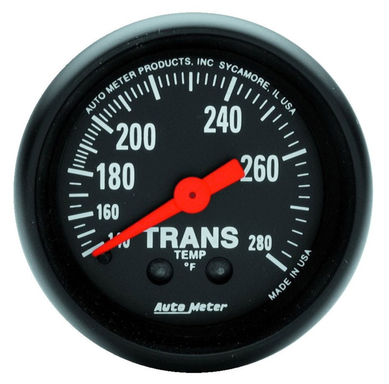 AutoMeter 2615 Z Series 52mm 140-280 Degrees F Mechanical Transmission Temperature Gauge