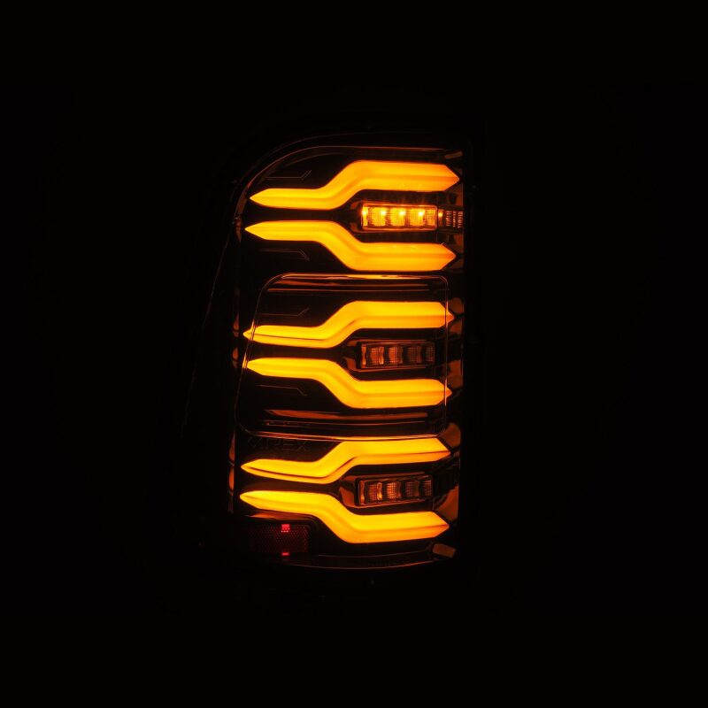 AlphaRex 640030 19-21 Dodge Ram 1500 Luxx-Series LED Tail Lights Alpha-Black w/Activation Light/Sequential Signal