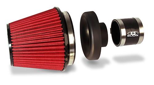 BLOX Racing Performance Filter Kit w/ 3.0inch Velocity Stack Air Filter and 3.0inch Silicone Hose BXIM-00303