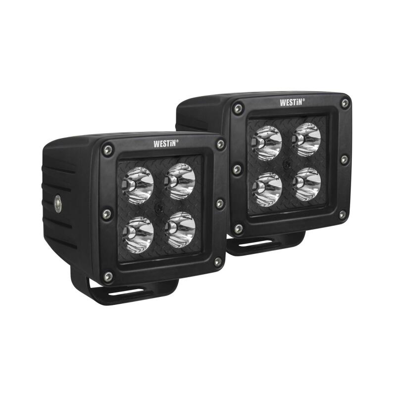 Westin 09-12205A-PR LED Auxiliary Light 3.2in x 3.0in Spot with 5W Cree Black