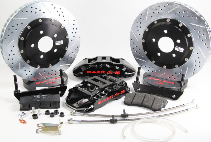 Baer Brakes 1991 GMC Syclone 14in Extreme+ Front Brake Kit-Black-