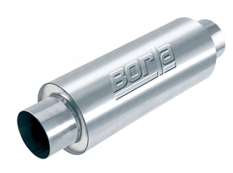 Borla 40085 XR-1 Racing Sportsman 3 inch Outlet / 3 inch Inlet Round Muffler - #40085