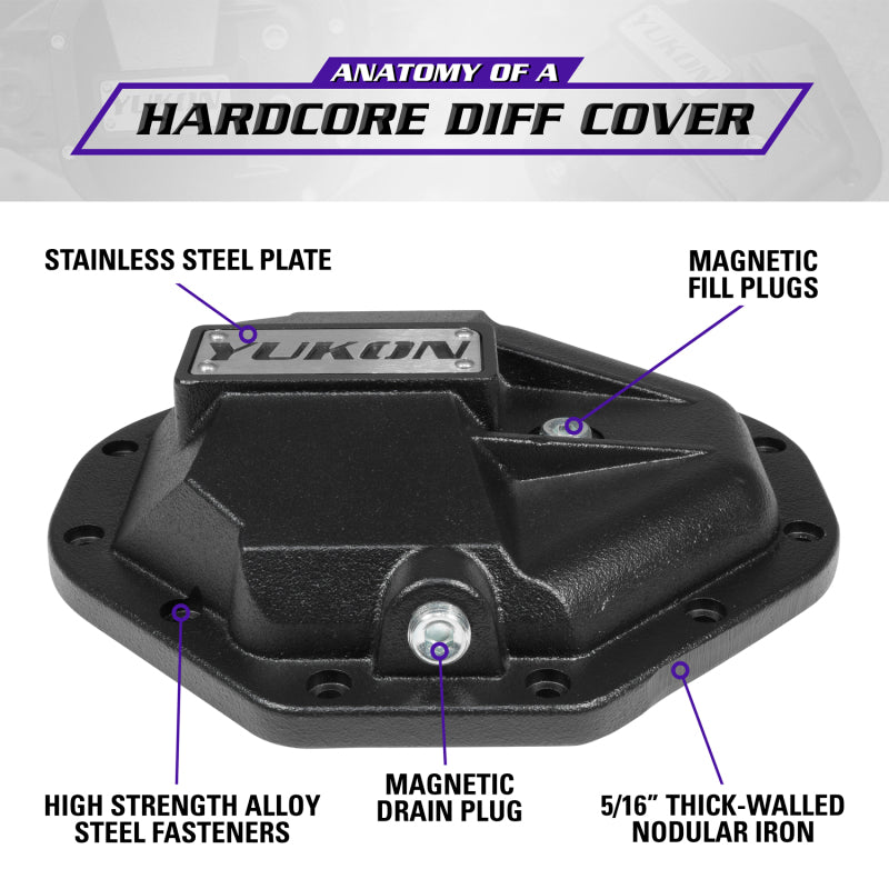 Yukon Gear & Axle YHCC-C9.25 Hardcore Nodular Iron Cover for Chrysler 9.25in Rear Differential