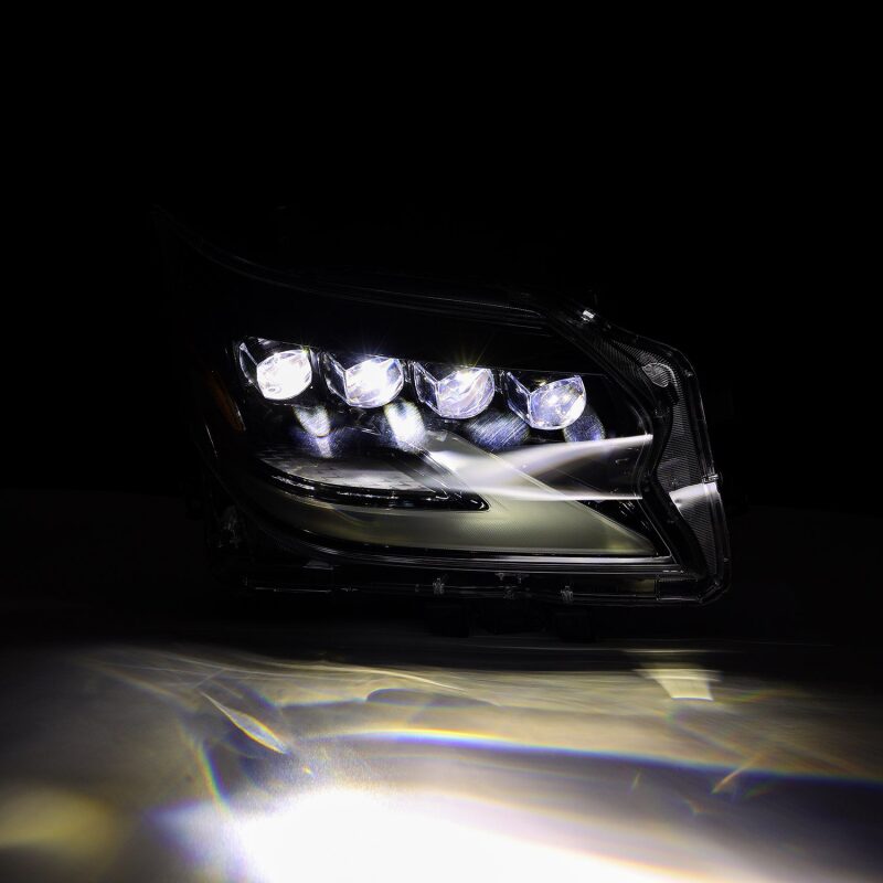 AlphaRex 880301 14-19 Lexus GX460 (Non-AFS) NOVA LED Projector Headlights Alpha Black w/Activation Light/Sequential Signal