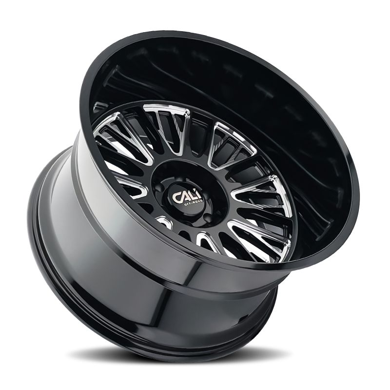 Cali Off-Road Vertex 9116 20x10 6x135 -25mm Gloss Black Milled Wheel 9116-2136BM