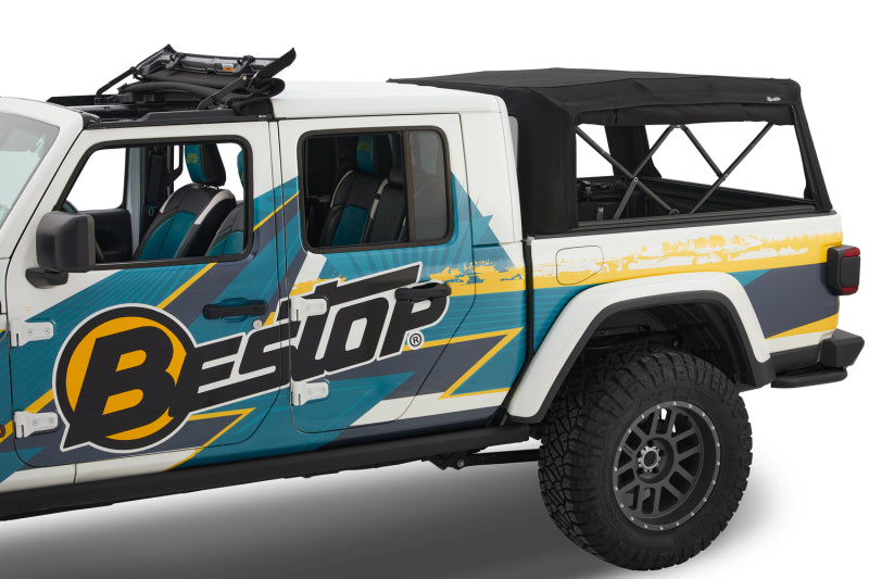 Bestop 20-26 Jeep Gladiator For 5 Ft. Bed Supertop For Truck 2 (Black Diamond)
