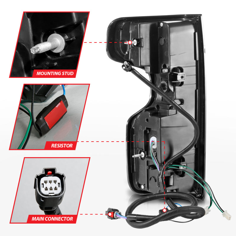 ANZO 2019-2026 Chevrolet Silverado 1500 LED Taillights