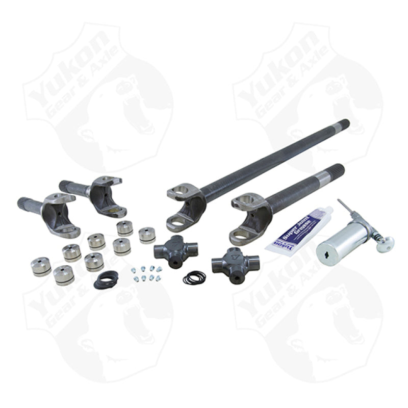 Yukon Gear & Axle YA W24166 4340CM Repl Axle Kit For 07-13 Dana 30 Front / Non-Rubicon JK / with Superjoints