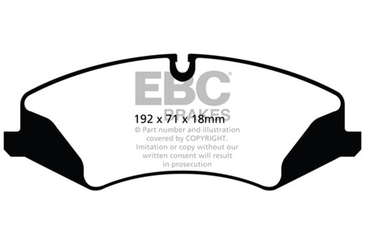EBC 14+ Land Rover LR4 3.0 Supercharged Extra Duty Front Brake Pads ED92123