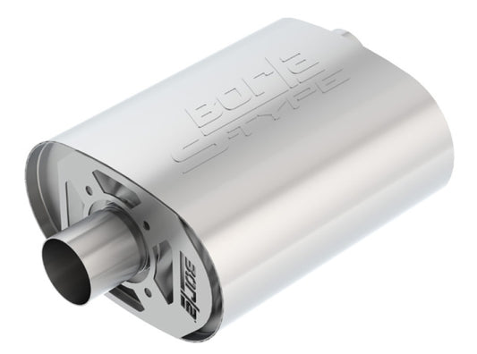 Borla 400855 CrateMuffler Ford Coyote 5.0L S-Type 2.5in Offset/Center 12inx6inx10.34in Muffler - #400855